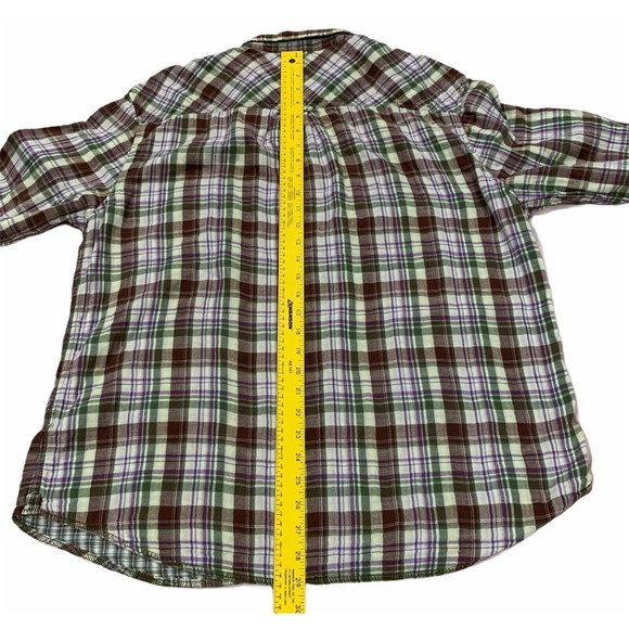 Carbon 2 Cobalt‎ Men’s Long Sleeve Button Soft Plaid Check Flannel Shirt Size XL - Picture 4 of 12